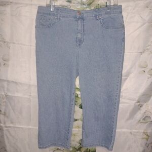 ($3Bundled) Pinstriped Cropped Jeans